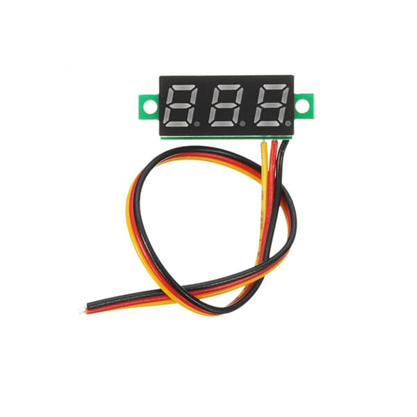ماژول ولت متر دیجیتال 0 تا 100 ولت DC سه سیمه سایز 0.28 اینچ