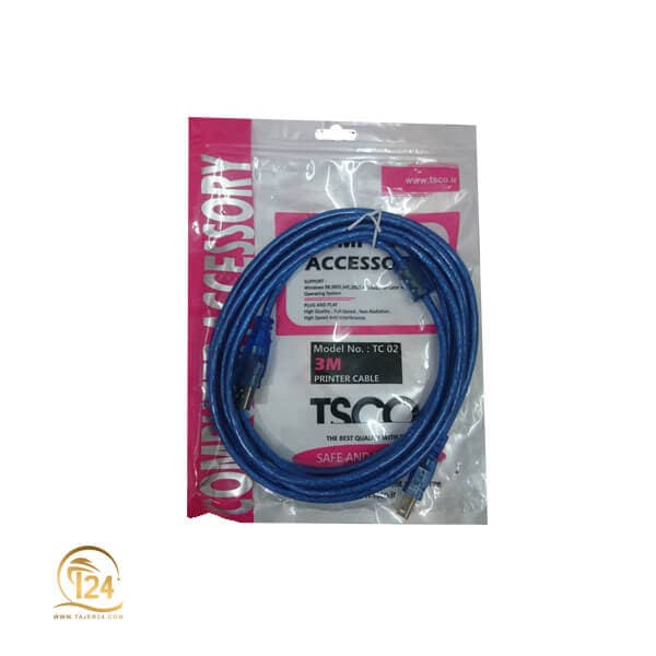 کابل پرینتر تسکو مدل TC 02 به طول 3 متر — تصویر ۴