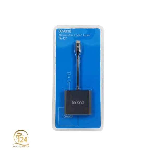 هاب Type-c به HDMI و USB بیاند مدل BA-407 — تصویر ۴