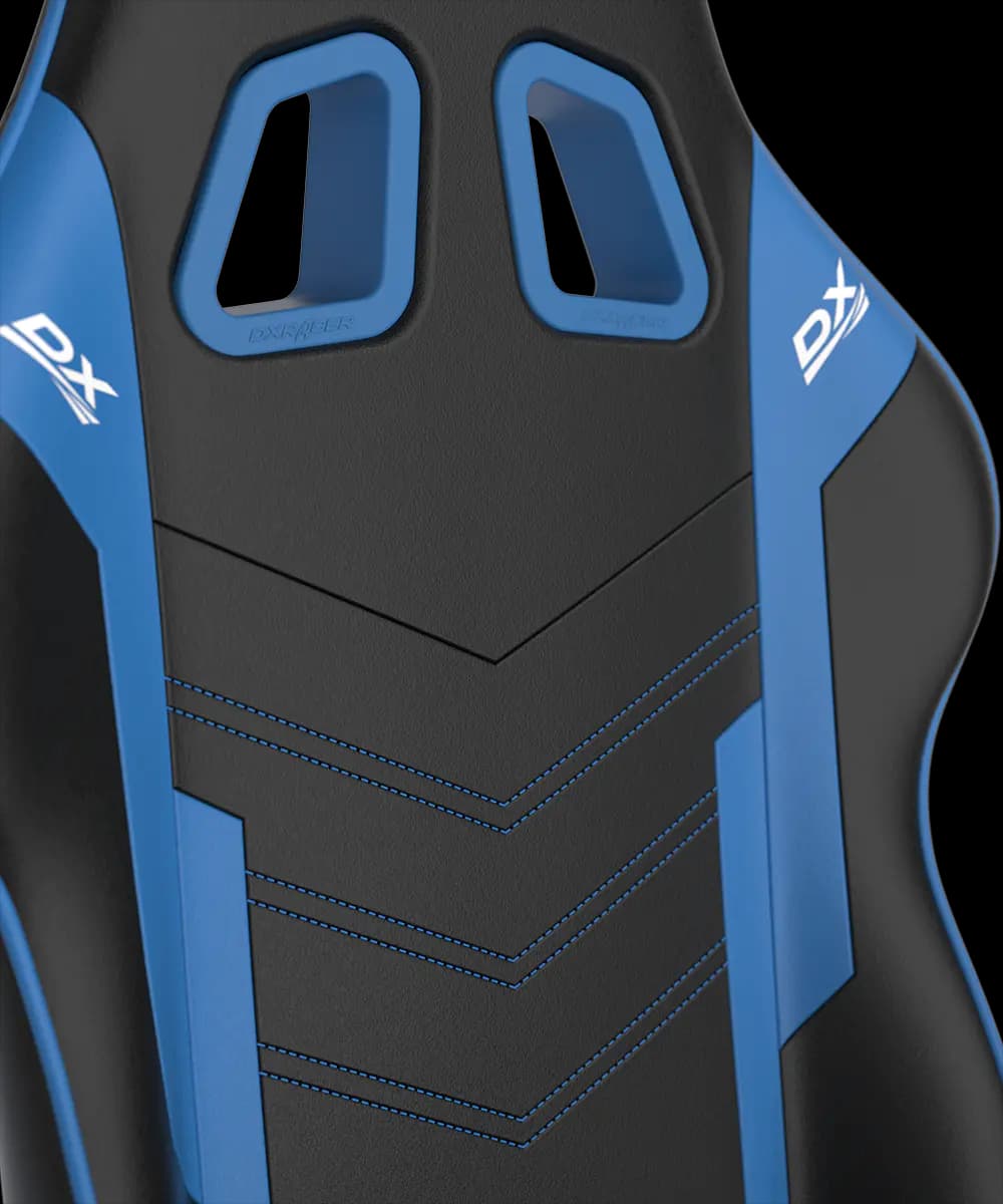 صندلی گیمینگ دی ایکس ریسر DXRacer P132 Prince Series Gaming Chair – Black/blue — تصویر ۶