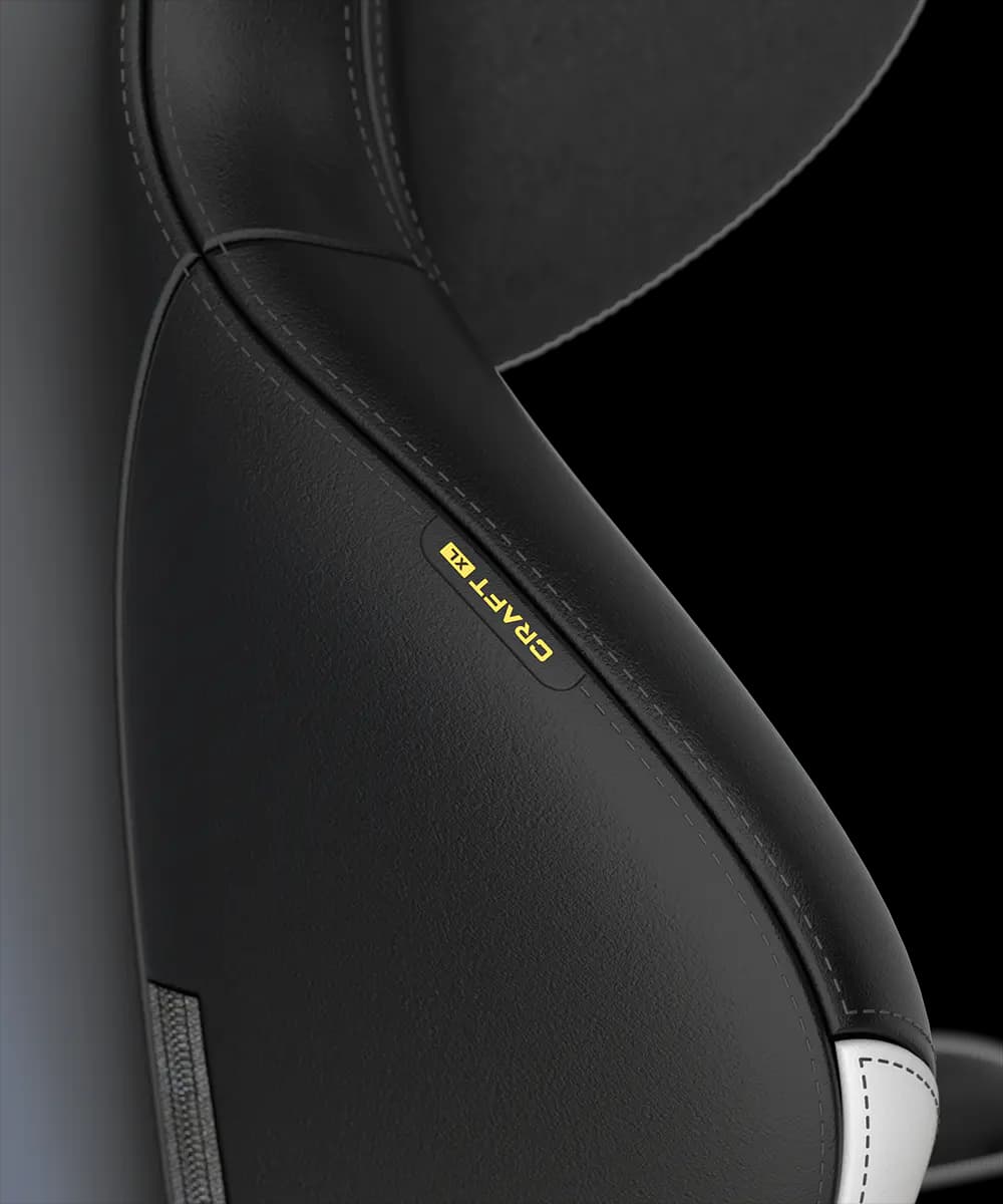 صندلی گیمینگ دی ایکس ریسر DXRacer Craft Pro Classic – Black/white — تصویر ۲