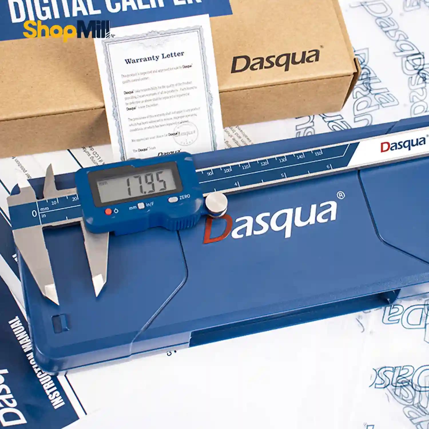 کولیس دیجیتال 2 چیپ خروجی دار 20 سانتی متر داسکوا (Dasqua) مدل 2010-2000 — تصویر ۳