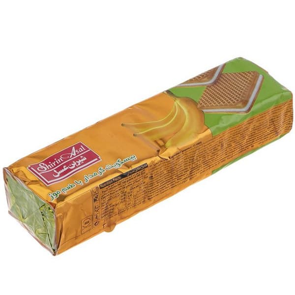 بیسکویت کرمدار موزی تخت شیرین عسل-120 گرم — تصویر ۲