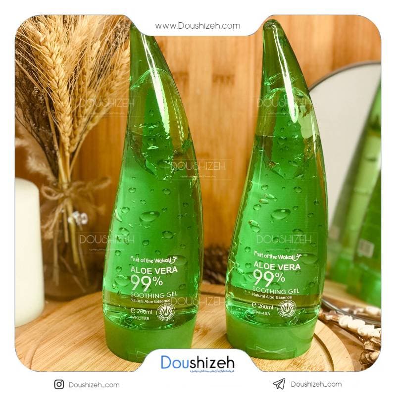 ژل آبرسان آلوئه ورا 99% وکالی اورجینال WOKALI — تصویر ۵