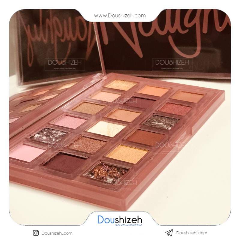 پالت سایه 18 رنگ ناتی هدی بیوتی HUDA BEAUTY — تصویر ۴