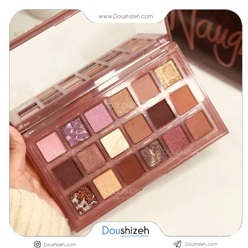 پالت سایه 18 رنگ ناتی هدی بیوتی HUDA BEAUTY