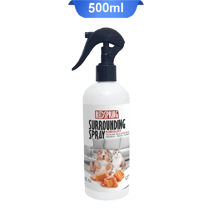 اسپری ضد عفونی کننده محیط رد اسپرینگ عصاره کارامل حجم 500 میلی لیتر Red Spring
