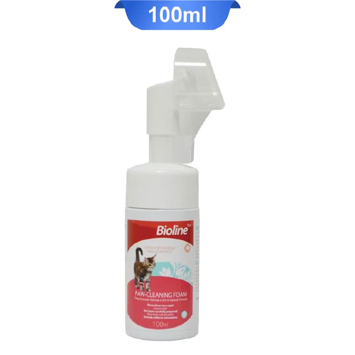 فوم شستشو پنجه گربه بایولاین 100 میلی لیتر Paw Cleaning Foam