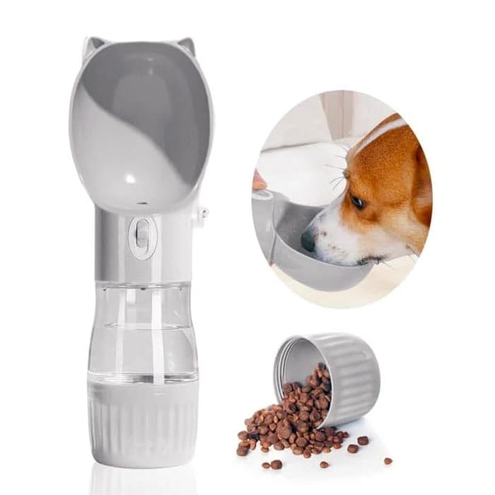 ظرف آب و غذا همراه سگ و گربه مدل قمقمه ای سر گربه Pet Water Cup