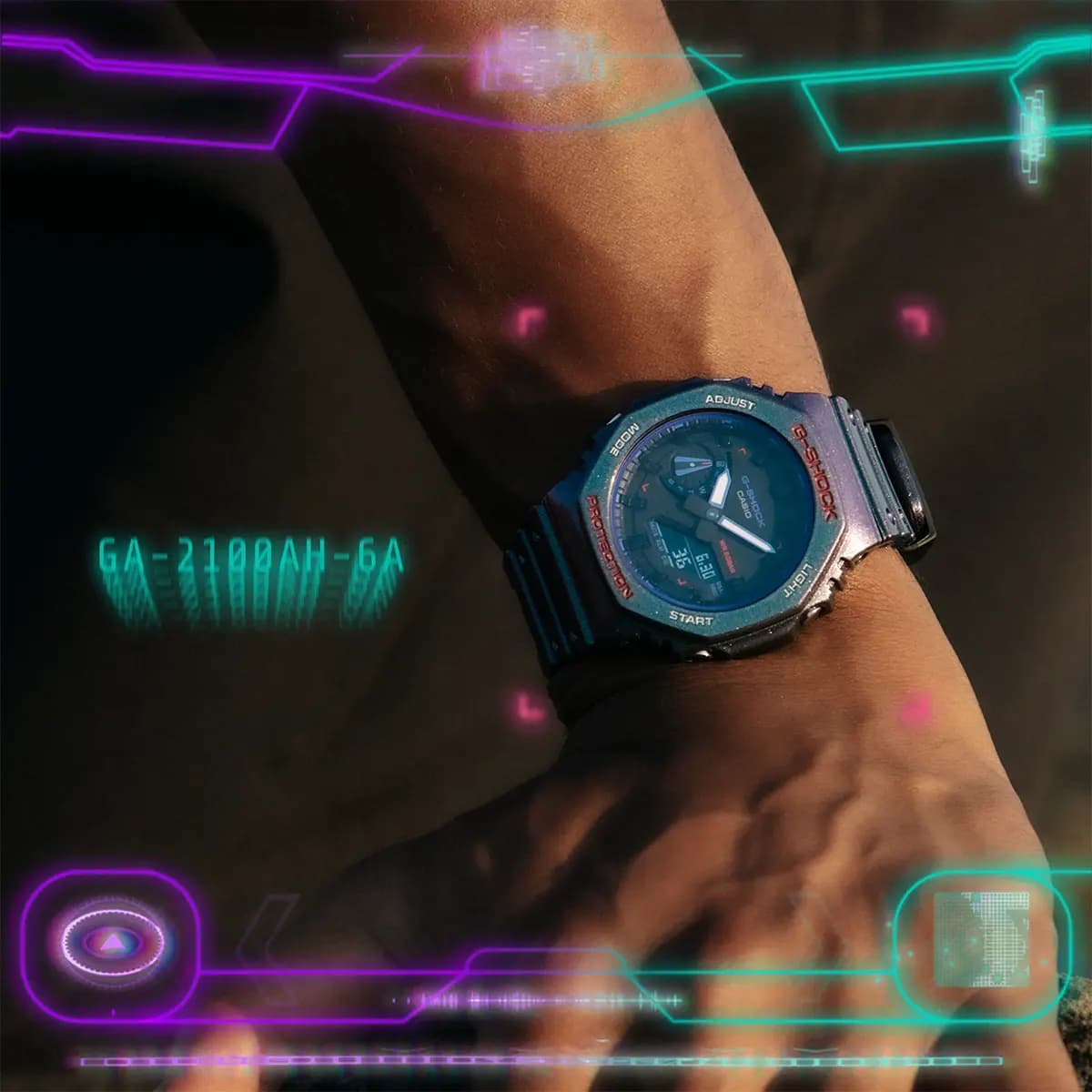 ساعت مچی جی شاک مدل G-SHOCK GA-2100AH-6ADR — تصویر ۳