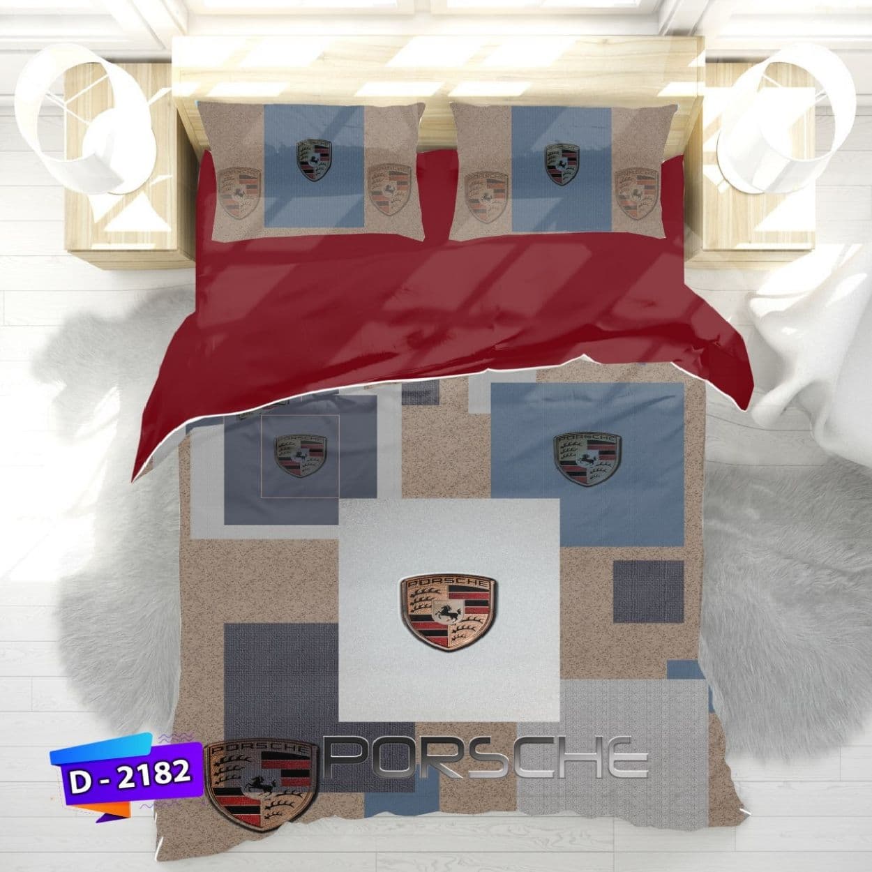 سرویس روتختی لمان یکنفره کد D-2182