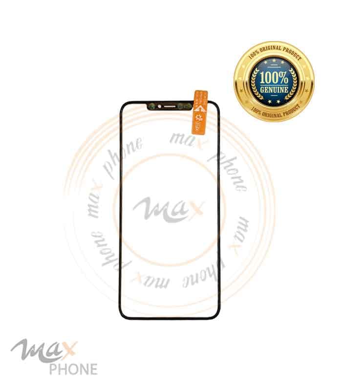 گلس تعمیراتی (گلس فنی) با oca و فریم آیفون ایکس اس مکس مشکی | glass Xs max