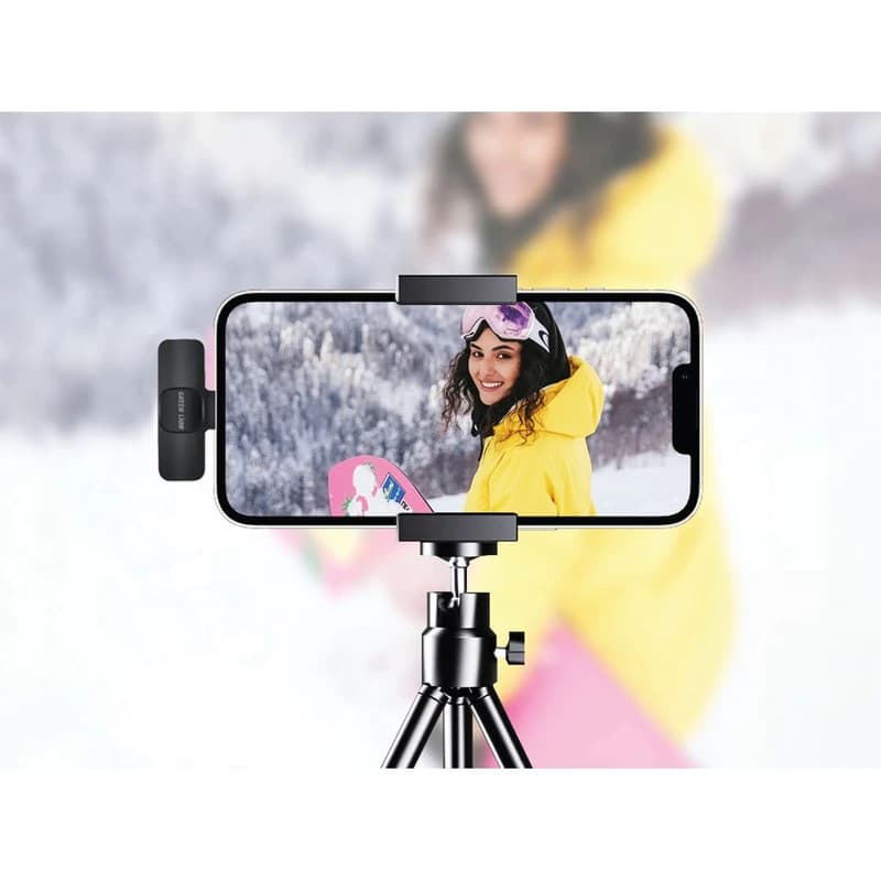میکروفون یقه ای بی سیم گرین لاین GNSOLOWMICBK SOLO 3in1 — تصویر ۴