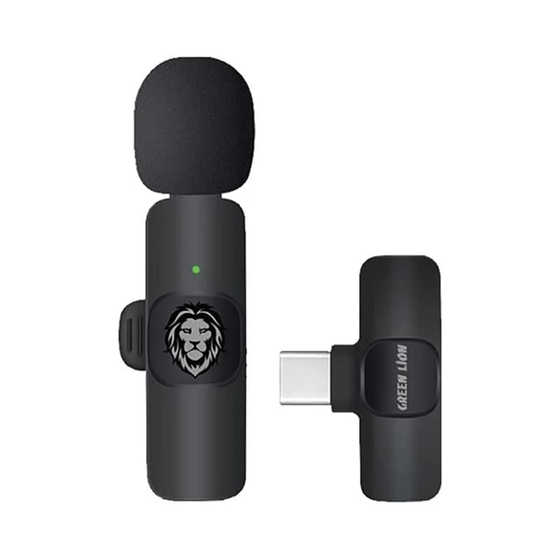 میکروفون یقه ای بی سیم گرین لاین GNSOLOWMICBK SOLO 3in1
