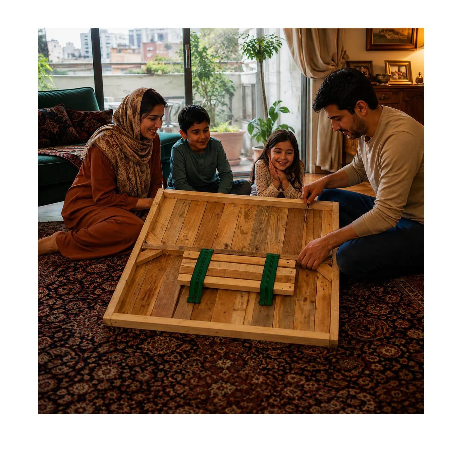 میز کرسی تاشو پارسین مدل Kst-85B — تصویر ۳