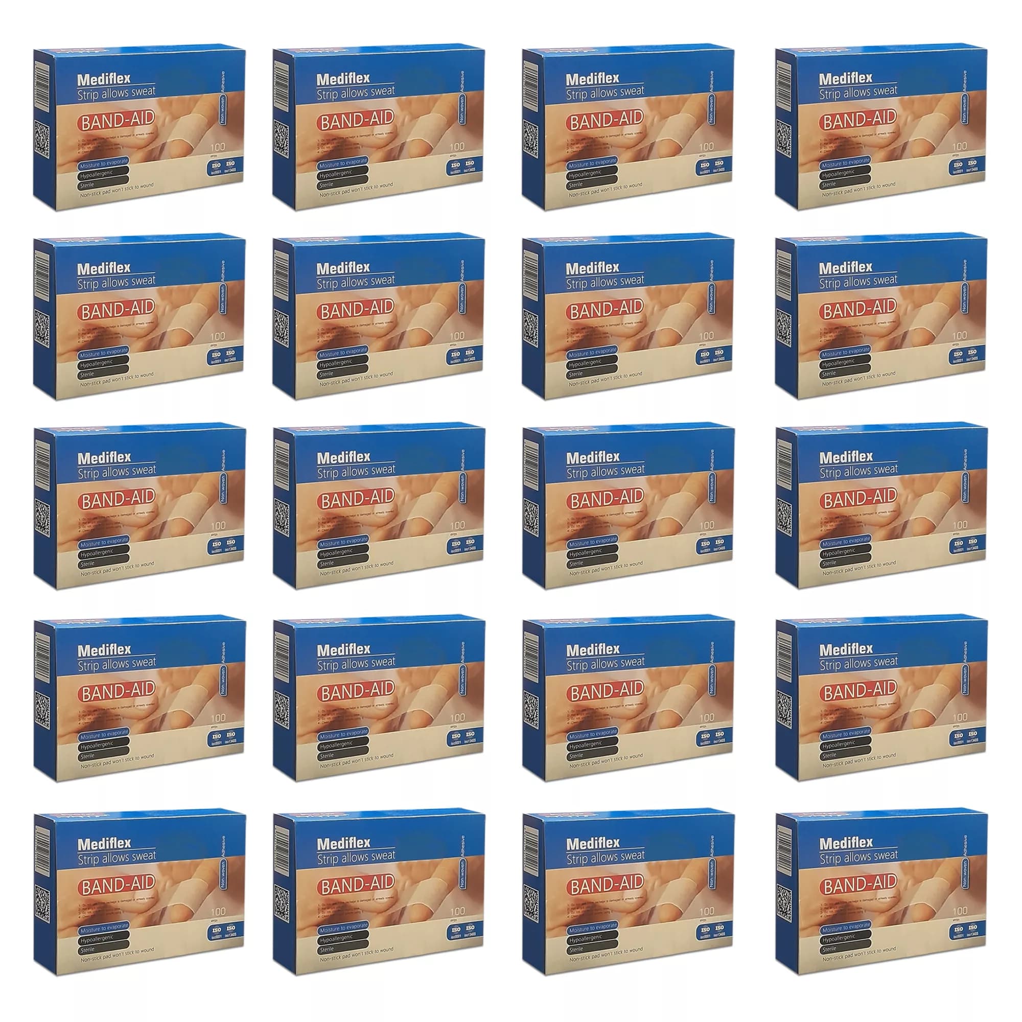 چسب زخم مدیفلکس مدل Aid100-20 بیست بسته 100 عددی