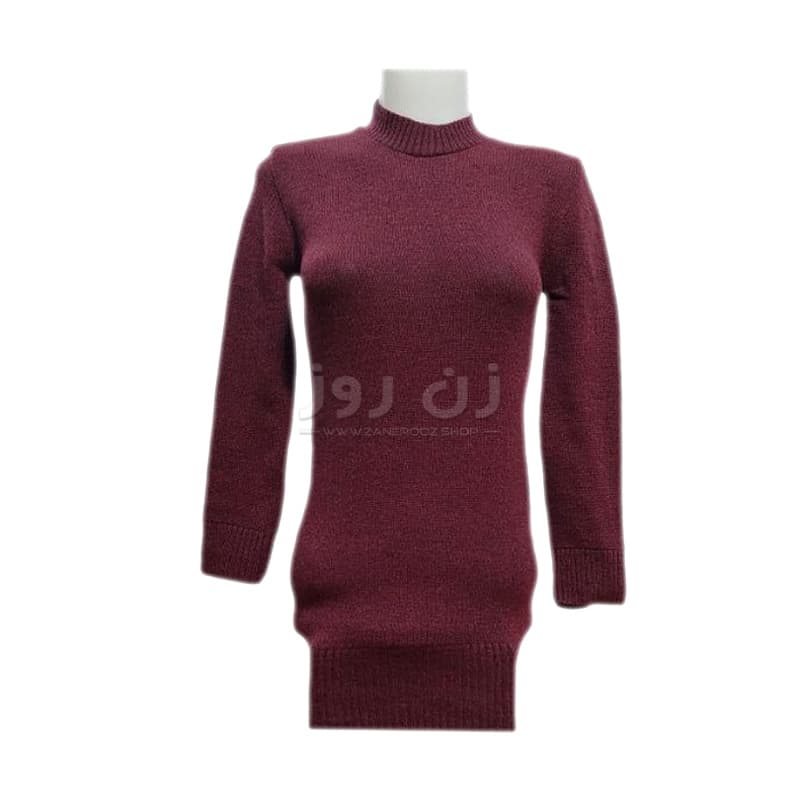 زیر سارافونی زنانه یقه 3سانتی گپ ریز بافت پاییزه