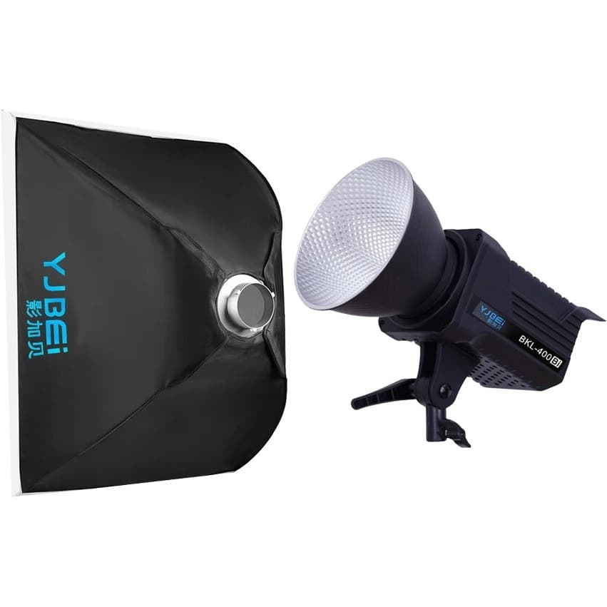 ویدیو لایت به همراه سافت باکس YJBEI BKL-400 bi COB video light — تصویر ۲