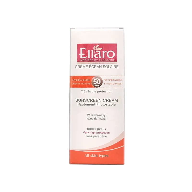 کرم ضد آفتاب الارو بدون رنگ مناسب انواع پوست حجم 50 میلی لیتر SPF50