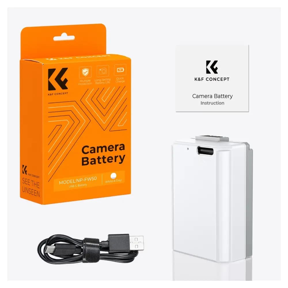 باتری دوربین سونی برند K&F کی اند اف مدل K&F NP-FW50 1100mAh — تصویر ۳