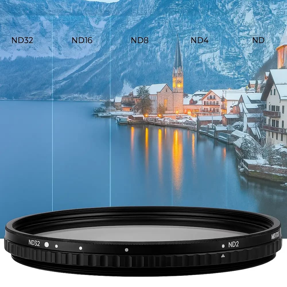 فیلتر لنز ان دی متغیر نانو کی اند اف مدل K&F ND2-32 NANO-Xcel -82MM — تصویر ۲
