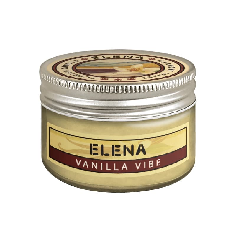 شمع معطر سری هارمونی النا با رایحه وانیل – 80 گرمی — تصویر ۲