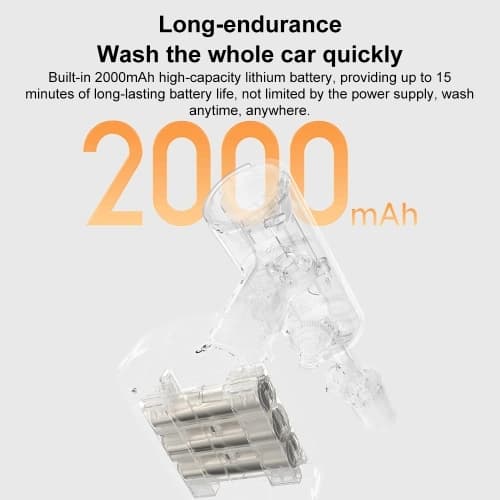 کارواش شارژی شیائومی مدل Xiaomi Mijia Wireless Car Wash Machine 2 MJXCJ002QW (جعبه باز) — تصویر ۴