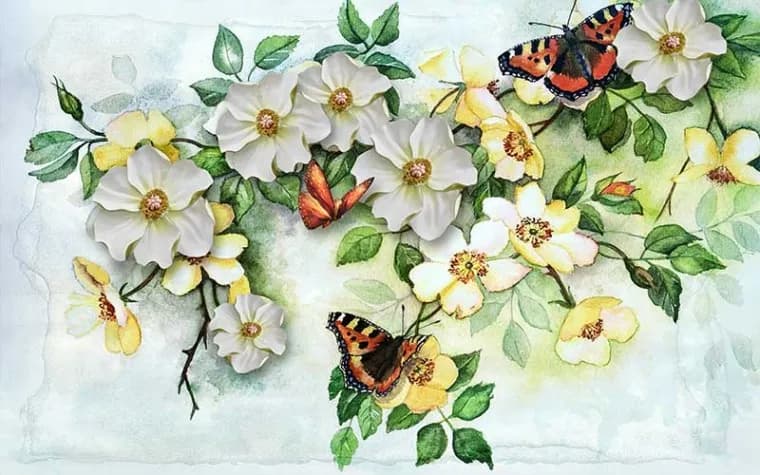 پوستر دیواری سه بعدی طرح نقاشی — تصویر ۲