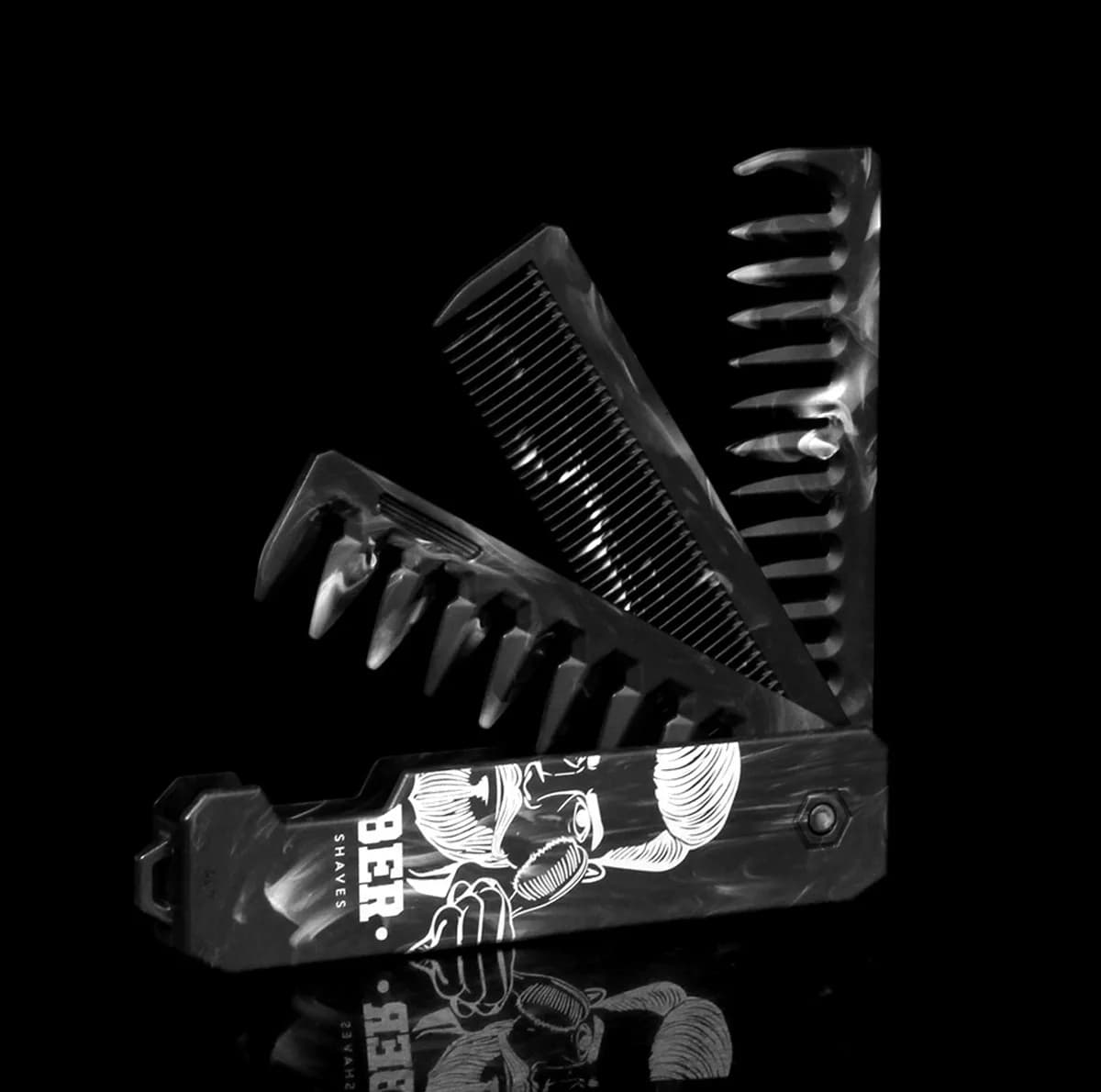 شانه مو تاشو مدل Barber — تصویر ۱۱