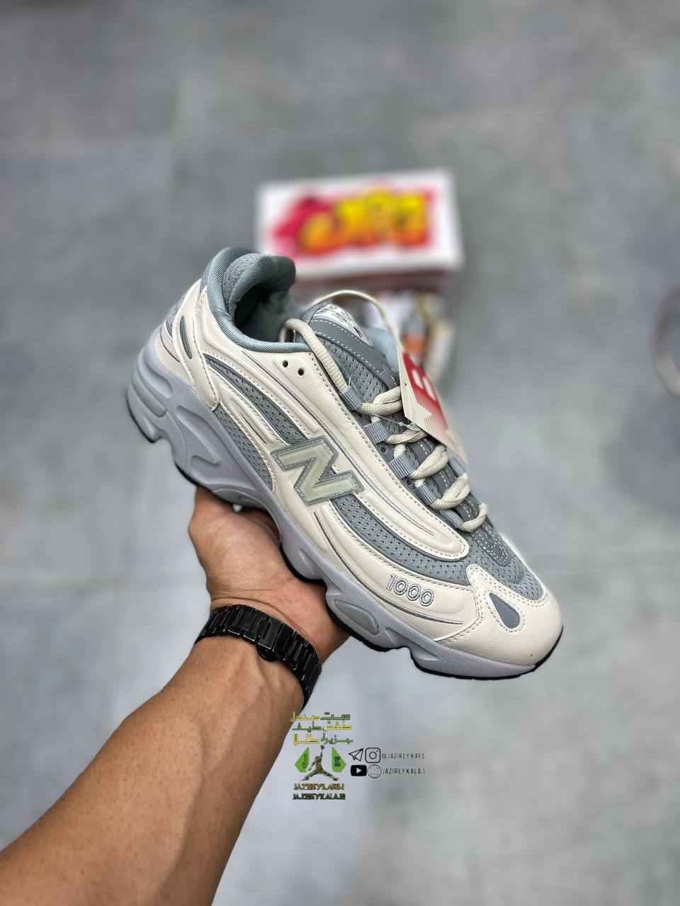 کتانی نیوبالانس 1000 Newbalance طوسی و سفید
