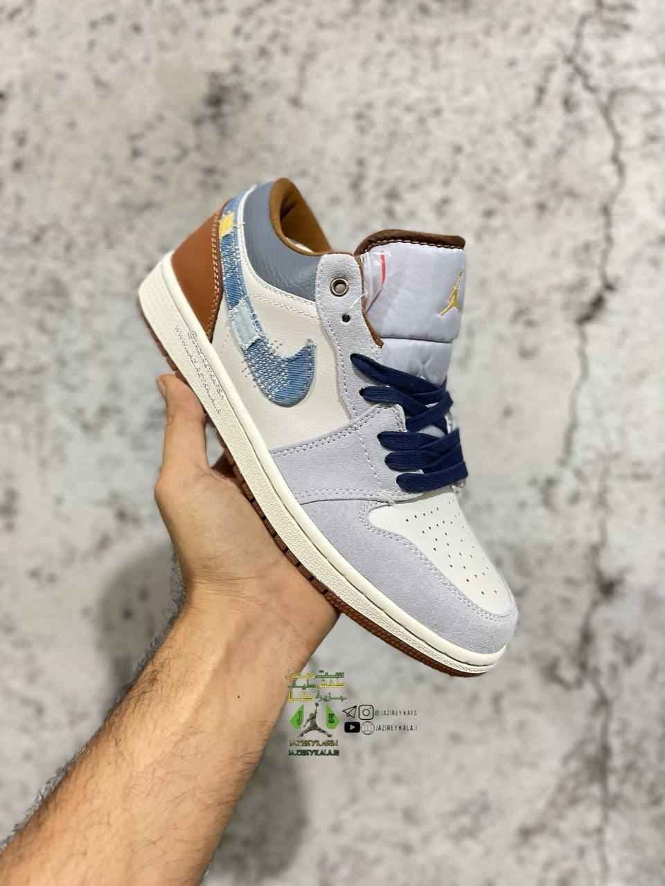 کتانی نایک ایر جردن لو طوسی روشن nike air jordan low