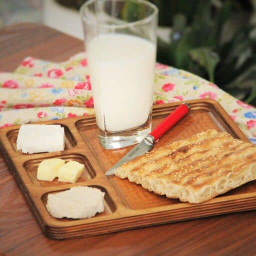 ظرف اردو خوری چهار قسمتی چوبی — تصویر ۲