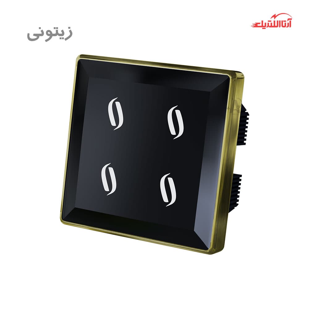 کلید لمسی چهار پل هوشمند مایا سری فلونا گراویتی مدل MR4ES12 — تصویر ۴