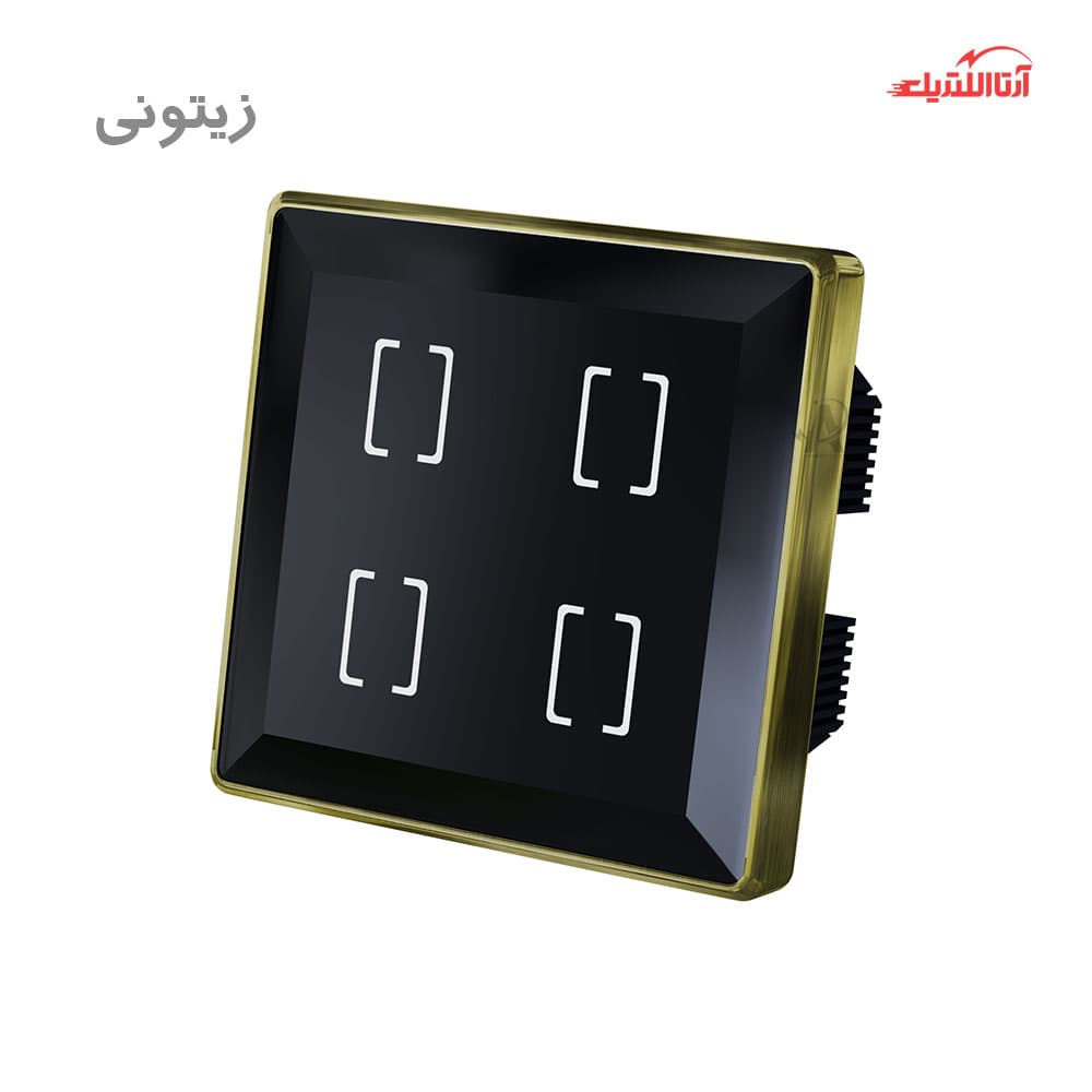 کلید لمسی چهار پل هوشمند مایا سری اریس گراویتی مدل MR4ES11 — تصویر ۴
