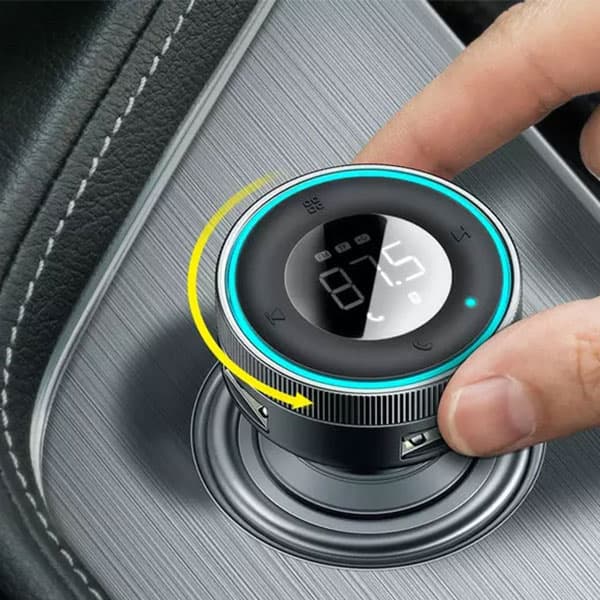 شارژر فندکی و پخش کننده بلوتوث 17 وات Baseus Enjoy Car Wireless MP3 Charger — تصویر ۳