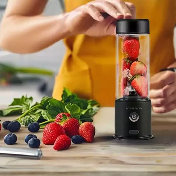 مخلوط‌ کن و شیکر شارژی شش تیغه 450 میلی‌لیتری 126 وات پاورولوژی PN6BPJBK — تصویر ۳