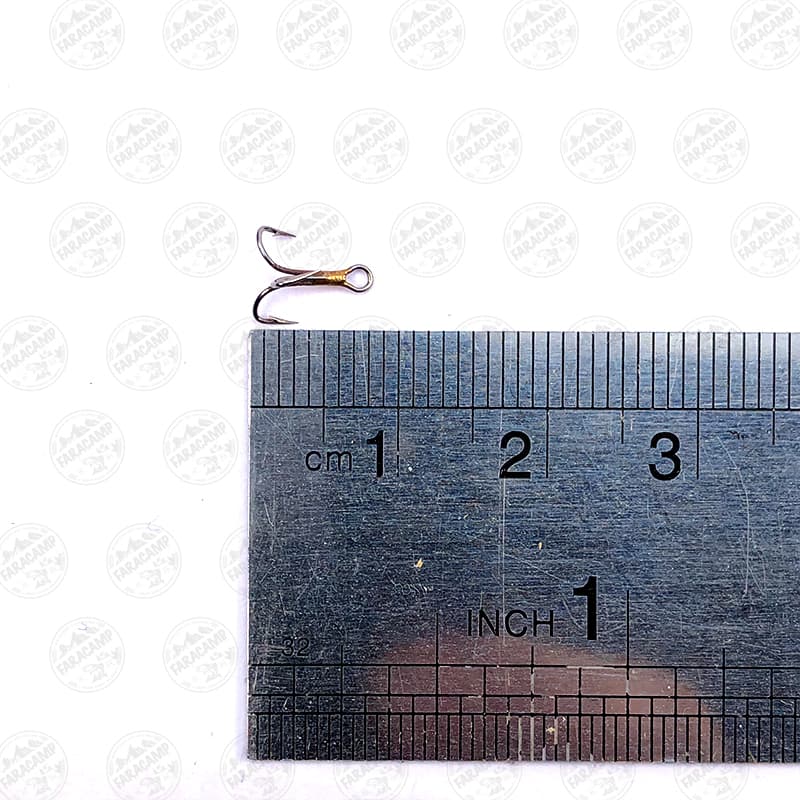 قلاب موستاد سه شاخ سرکج برنز سایز ۱۵ بسته ۵ عددی MUSTAD Treble Limerick HOOKS 36171 — تصویر ۷