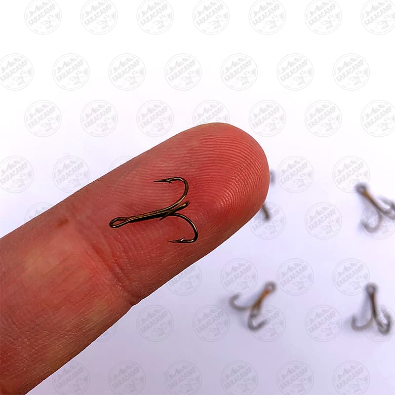 قلاب سه شاخ سرکج موستاد برنز سایز ۱۱ بسته ۵ عددی MUSTAD Hameçons Triples Irlandais HOOKS 581K — تصویر ۴