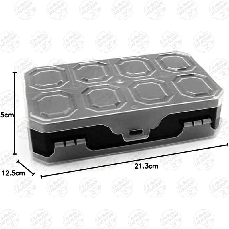 جعبه ابزار (ارگانایزر) لوازم ماهیگیری ۱۰ خانه Super-Bag 10 دوطرفه مدل ASR-5020 مشکی — تصویر ۶