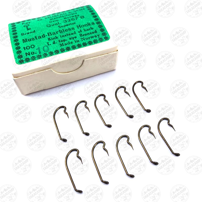 قلاب موستاد نروژ برنزی سایز ۱۰ بسته 10 عددی MUSTAD ۳۲۵۷