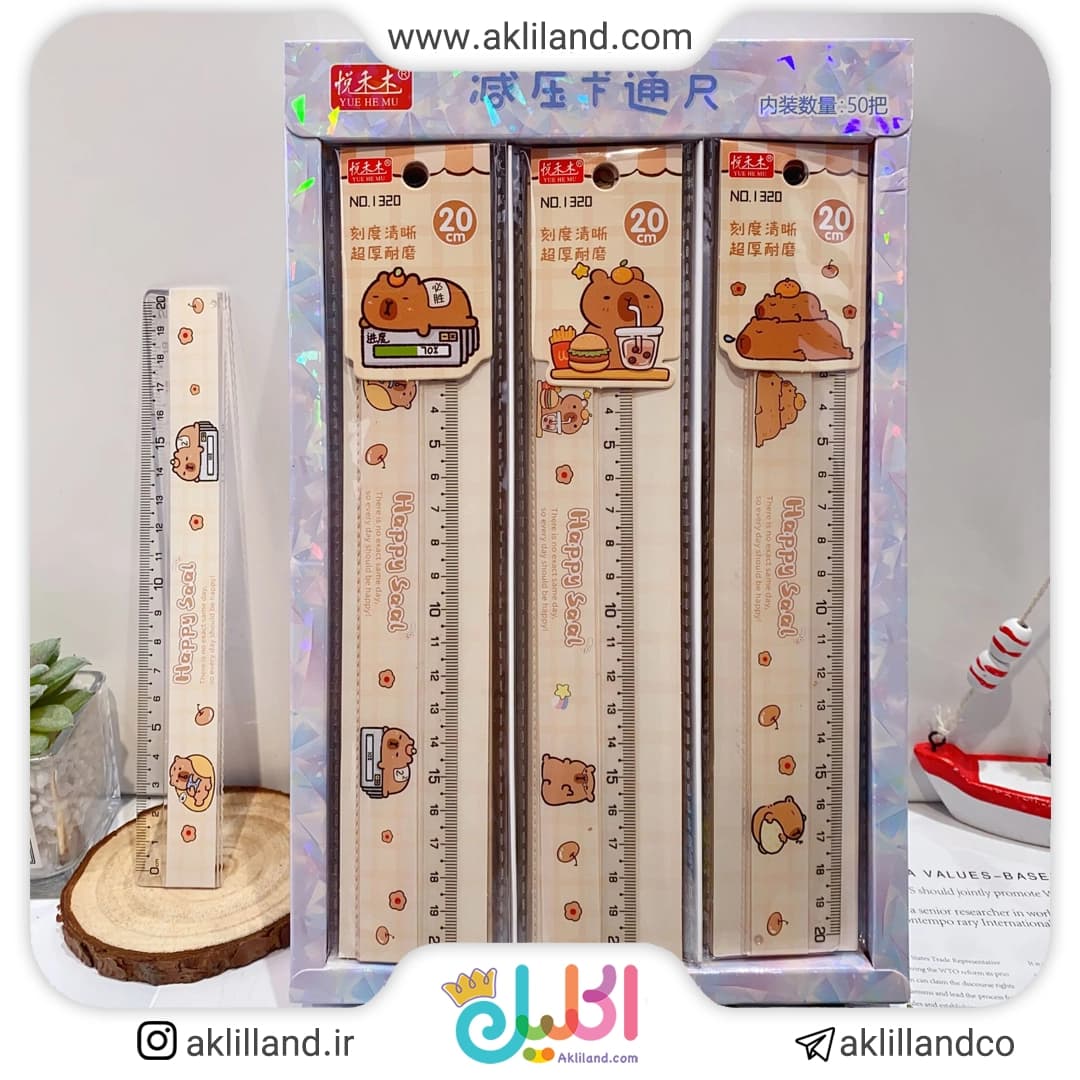 خط کش کاپی بارا 20 سانتی خم شو (مدل رندوم)
