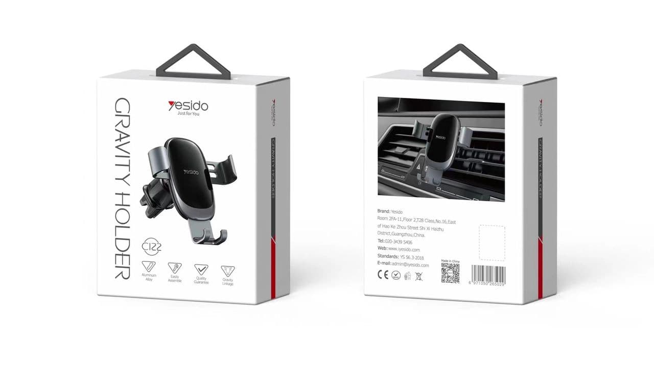 هولدر دریچه کولری موبایل یسیدو YESIDO C122 Car Holder — تصویر ۶