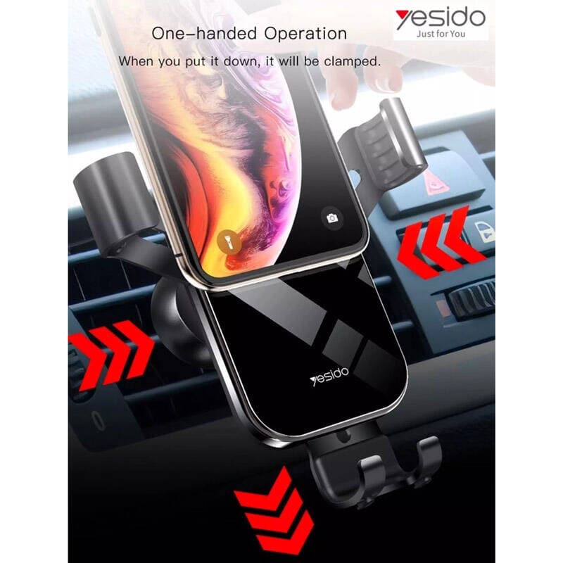 هولدر دریچه کولری موبایل یسیدو Yesido C87 Car Holder — تصویر ۴