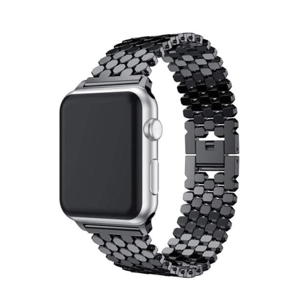 بند فلزی اپل واچ مدل پولک ماهی Apple Watch Fish Scale Band 42/44/45mm — تصویر ۲