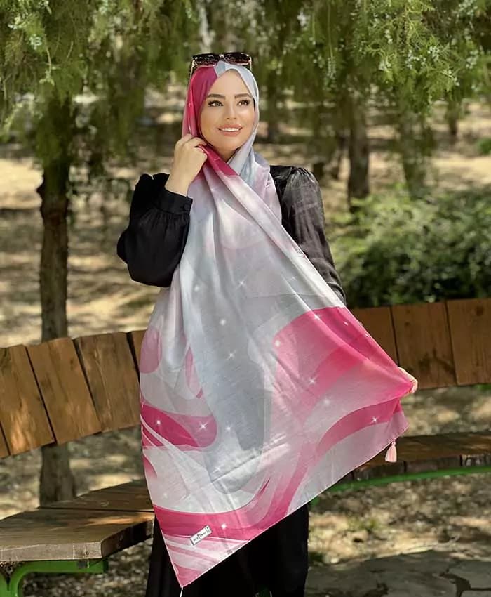 شال نخی طرح Star & sky I
