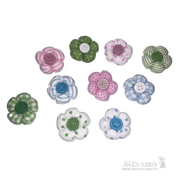 گل پنج پر پارچه ای
