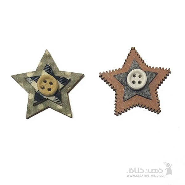 استیکر چوبی ستاره