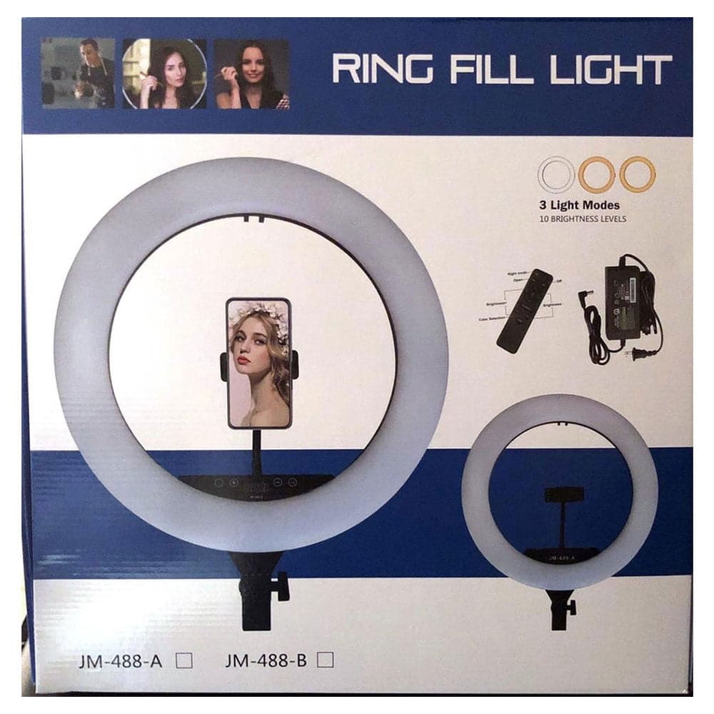 رینگ لایت به همراه سه پایه مدل JM-488-A Ring Light — تصویر ۲