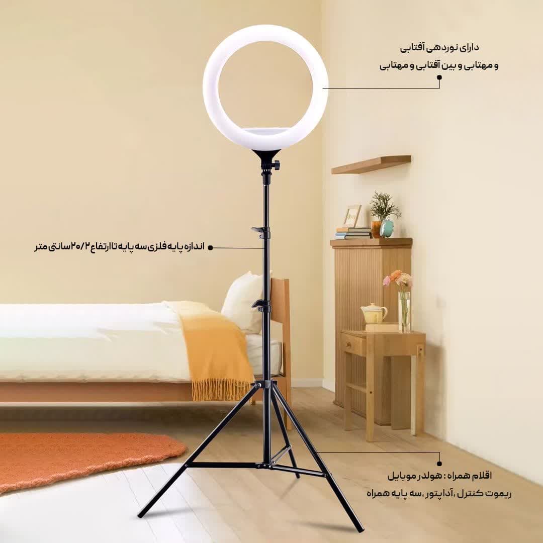 رینگ لایت به همراه سه پایه مدل YQ-360A Ring Light — تصویر ۴