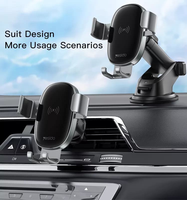 هولدر و شارژر وایرلس یسیدو مدل YESIDO C123 Wireless Charger Holder — تصویر ۴